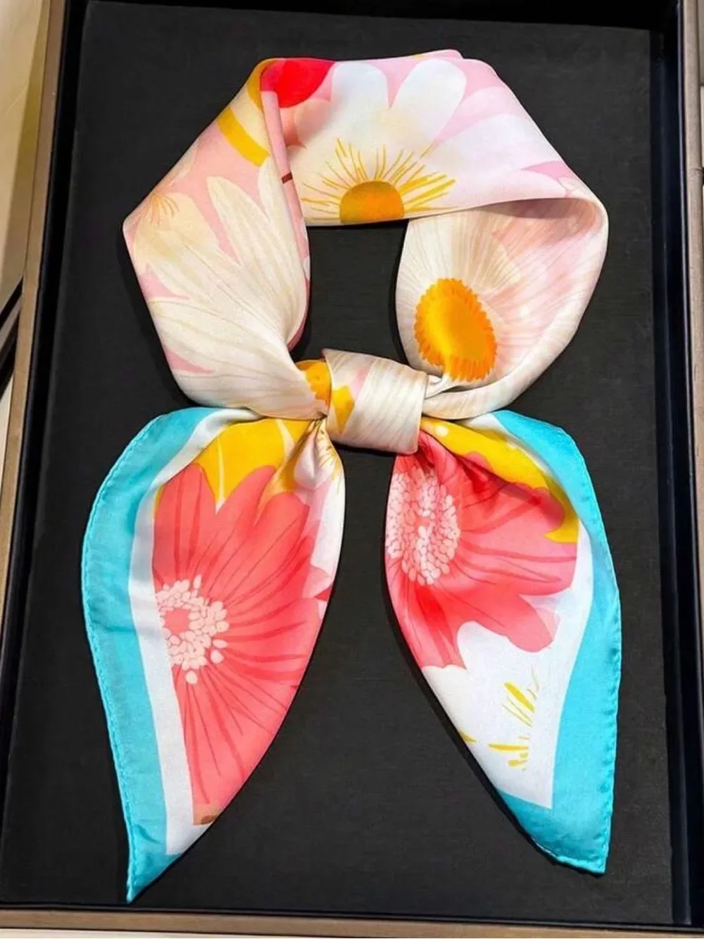 Floral Multicolor Neck Scarf M788